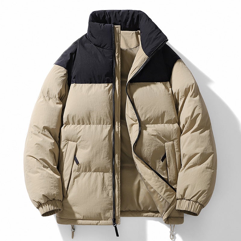 Outdoor Men'S And Women'S Cotton-Padded Jacket Down Cotton-Padded Jacket Couple Thick Stand Collar Cotton-Padded Jacket Bread Clothing - Image 5